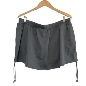 🌈 6/$60, Swim By Cacique, Black Swim Suit Skirt Bottom, Ruching, Size 20